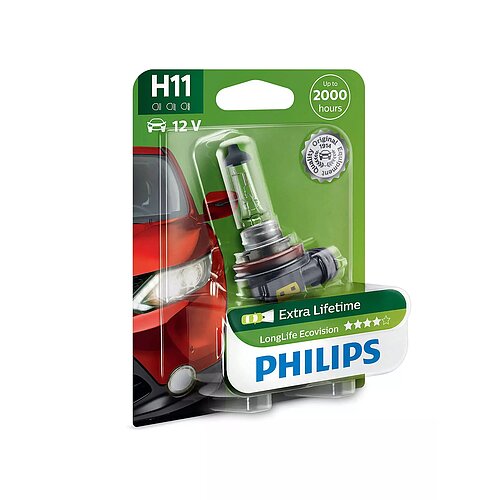 Philips H11 12V 55W PGj19-2 LongerLife ECOVision Blister 1Stück