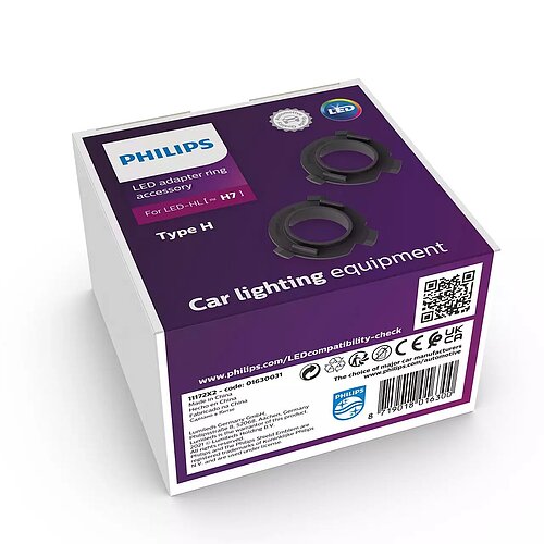 Philips LED Connector rings Type H Adapter-Ringe H7 2 Stück