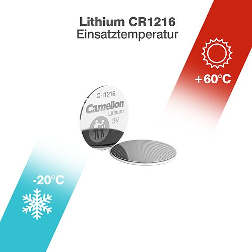 Camelion CR1216 Lithium Knopfzelle 3V - 1 Batterie