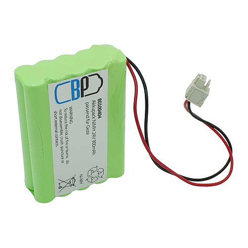 Akku für Türsteuerung NiMH 24V 900mAh passend für Geze Slimdrive 106863 Akku für Türsteuerung NiMH 24V 900mAh passend für Geze Slimdrive 106863