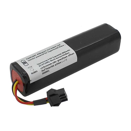 Akkupack NiMH 9,6V 800mAh passend für Supertooth Disco 2 Akkupack NiMH 9,6V 800mAh passend für Supertooth Disco 2