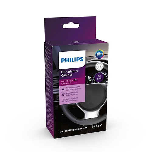 Philips LED Adapter Canbus H1 12V2 Stück