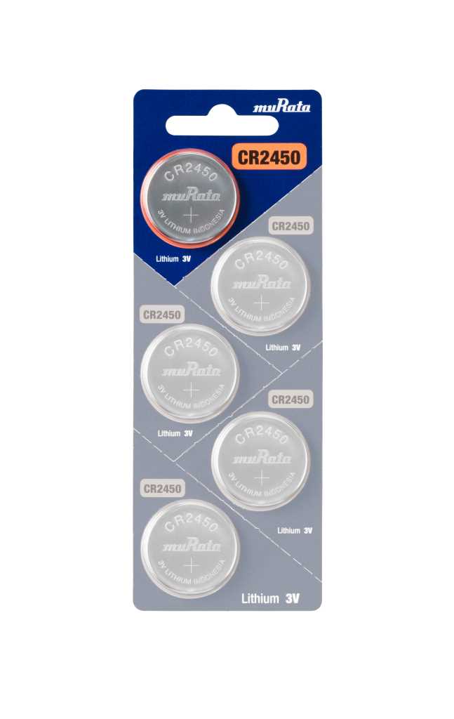 5x Murata eh. Sony CR2450 Lithium Knopfzelle 3V 5x Murata eh. Sony CR2450 Lithium Knopfzelle 3V