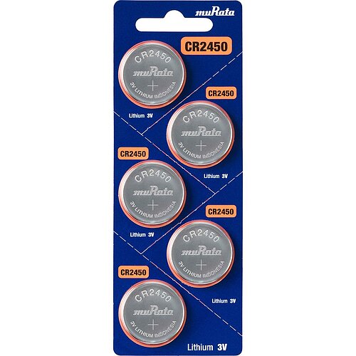 5x Murata eh. Sony CR2450 Lithium Knopfzelle 3V 5x Murata eh. Sony CR2450 Lithium Knopfzelle 3V