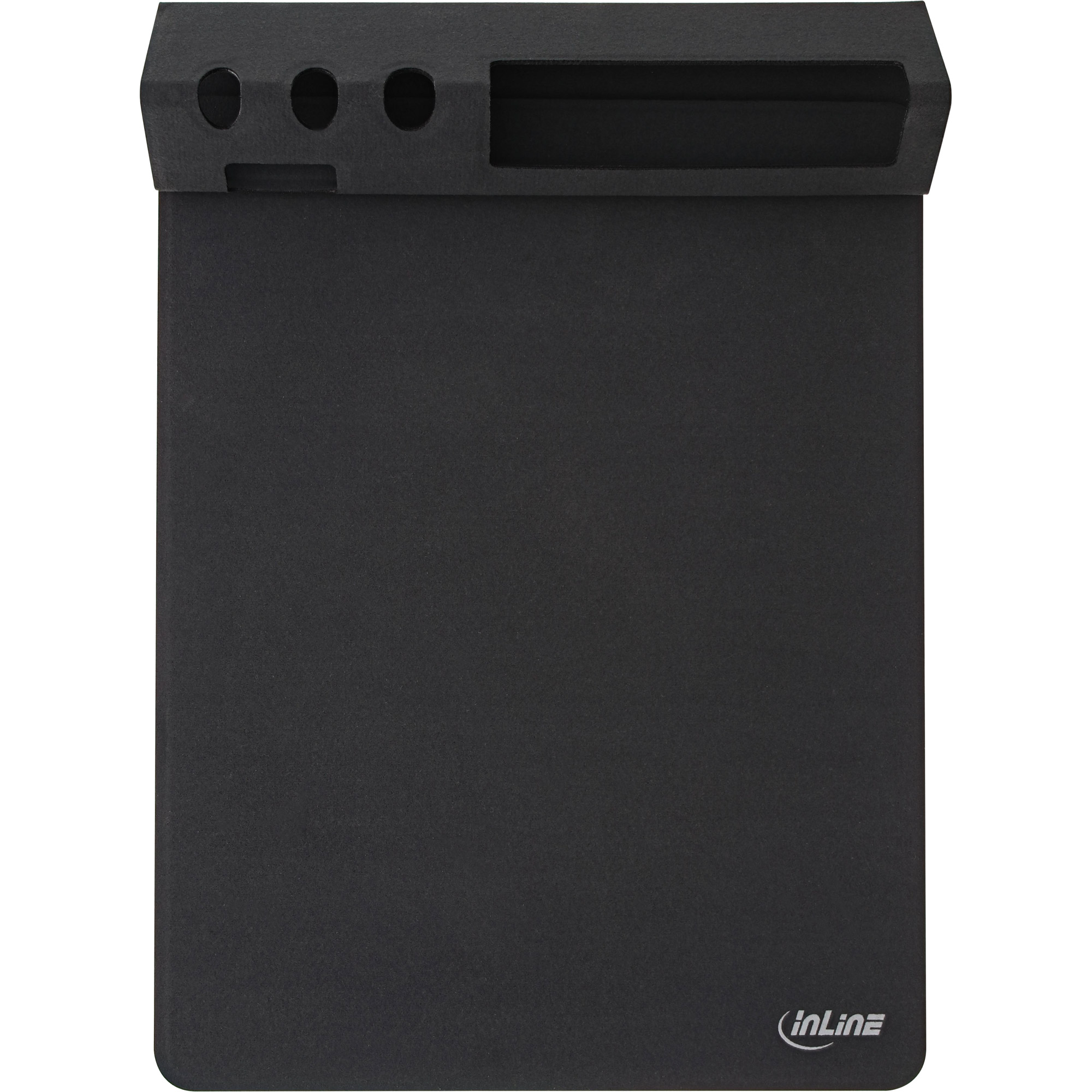 Inline® Multifunktions-Mauspad mit Handy und Stifthalter, schwarz, faltbar