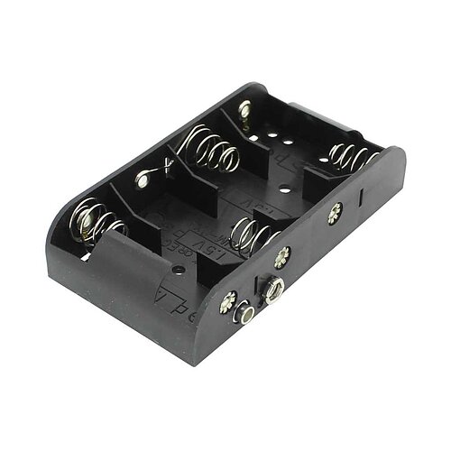 Batteriehalter für 4x Baby mit Druckknopf Batteriehalter für 4x Baby mit Druckknopf
