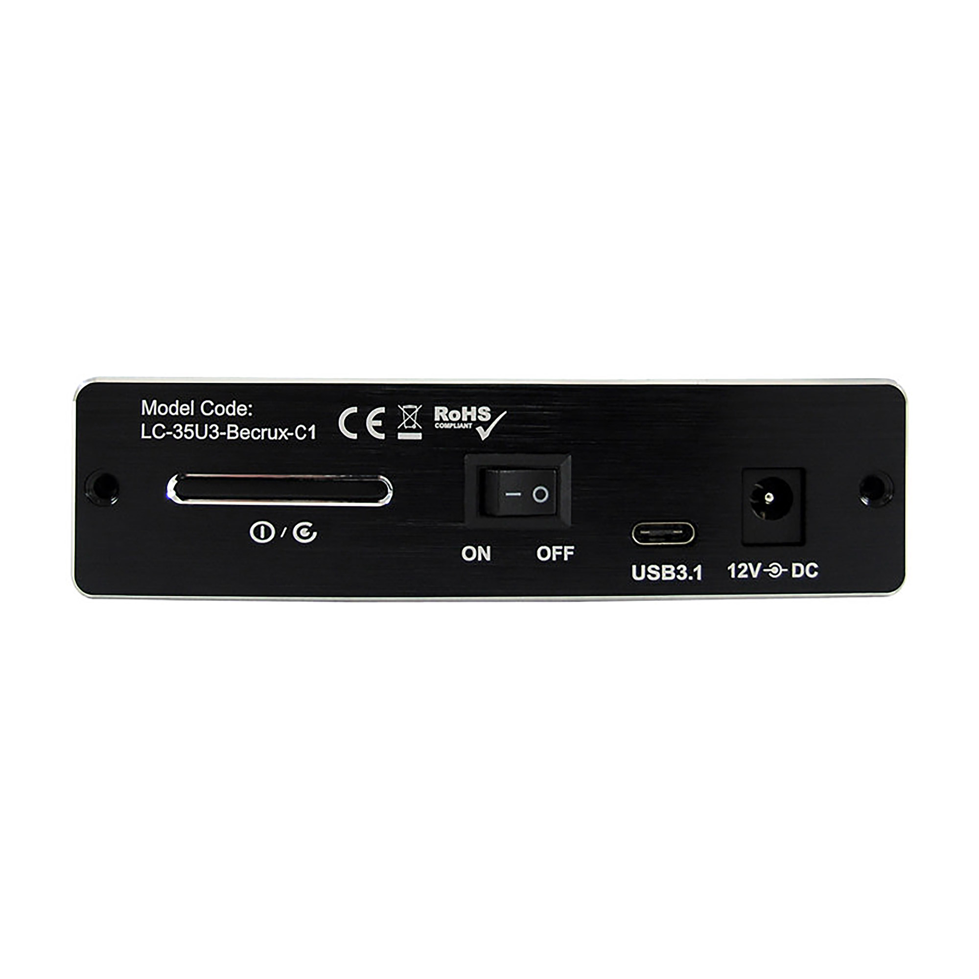 LC-Power LC-35U3-Becrux-C1, externes 3,5"-SATA-Festplattengehäuse, USB-C, Alu LC-Power LC-35U3-Becrux-C1, externes 3,5"-SATA-Festplattengehäuse, USB-C, Alu