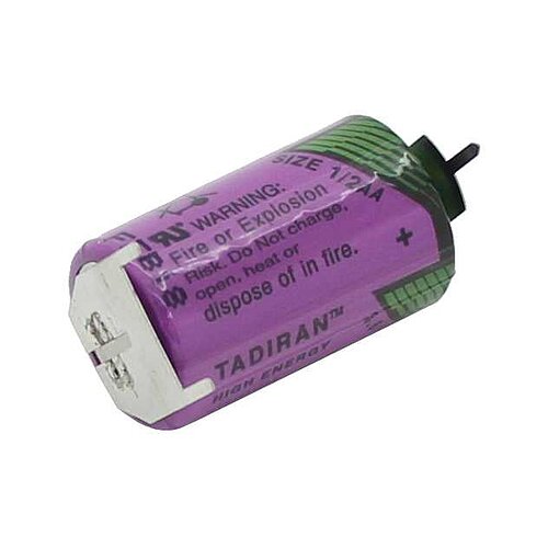 Tadiran Lithium SL-350/PT 1/2AA 3,6V mit Printanschluß +-- Tadiran Lithium SL-350/PT 1/2AA 3,6V mit Printanschluß +--