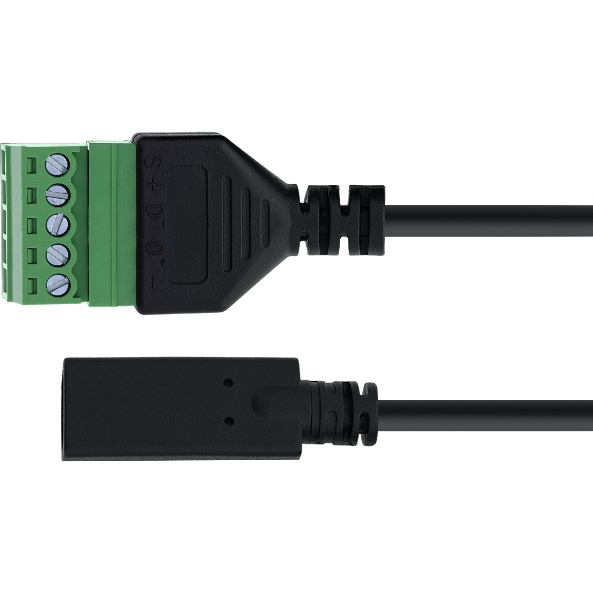 InLine® USB-C Buchse an Terminalblock, 5-polig, mit Kabel