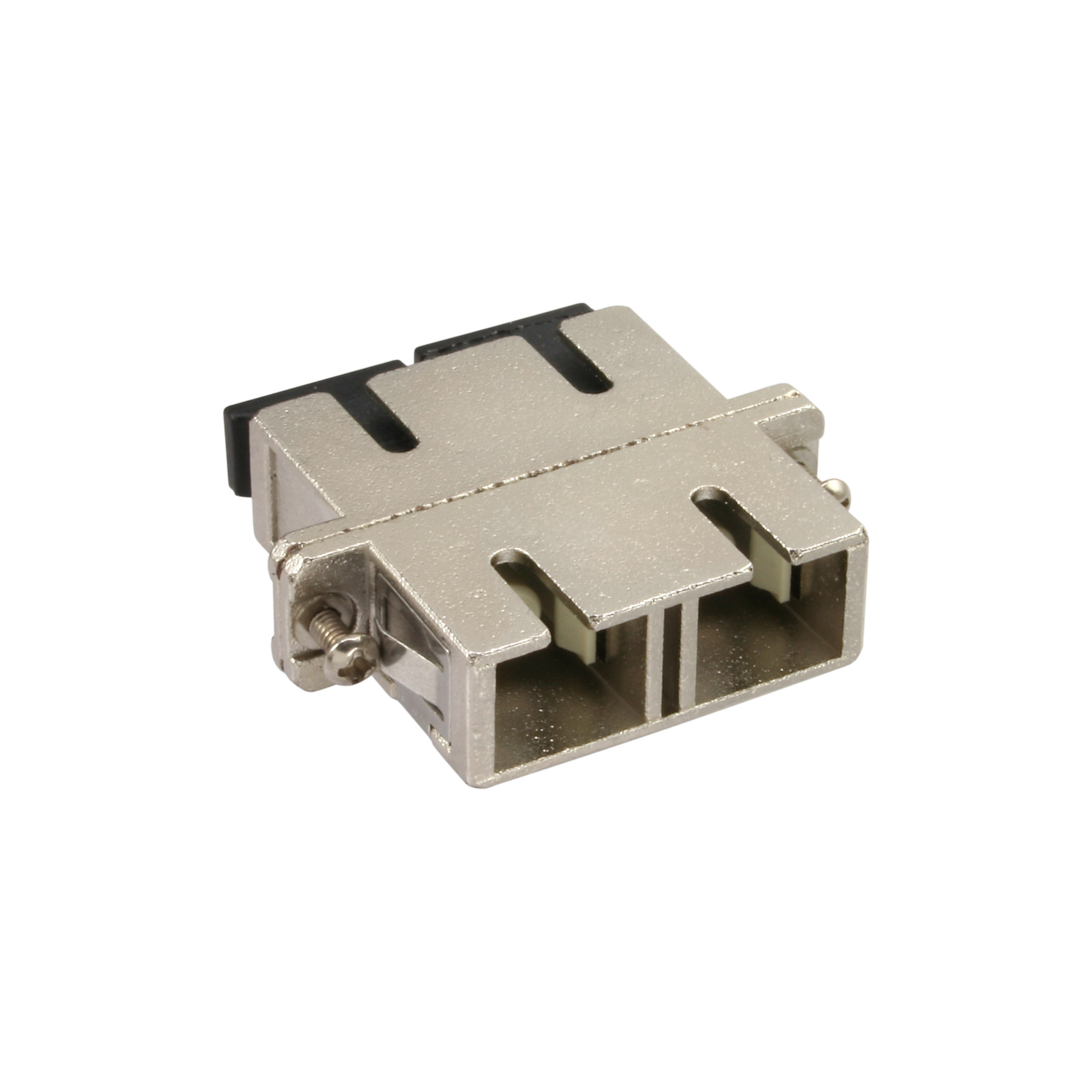 Inline® LWL Metall-Kupplung, Duplex SC/SC, multimode, Keramik-Hülse, zum Einbau