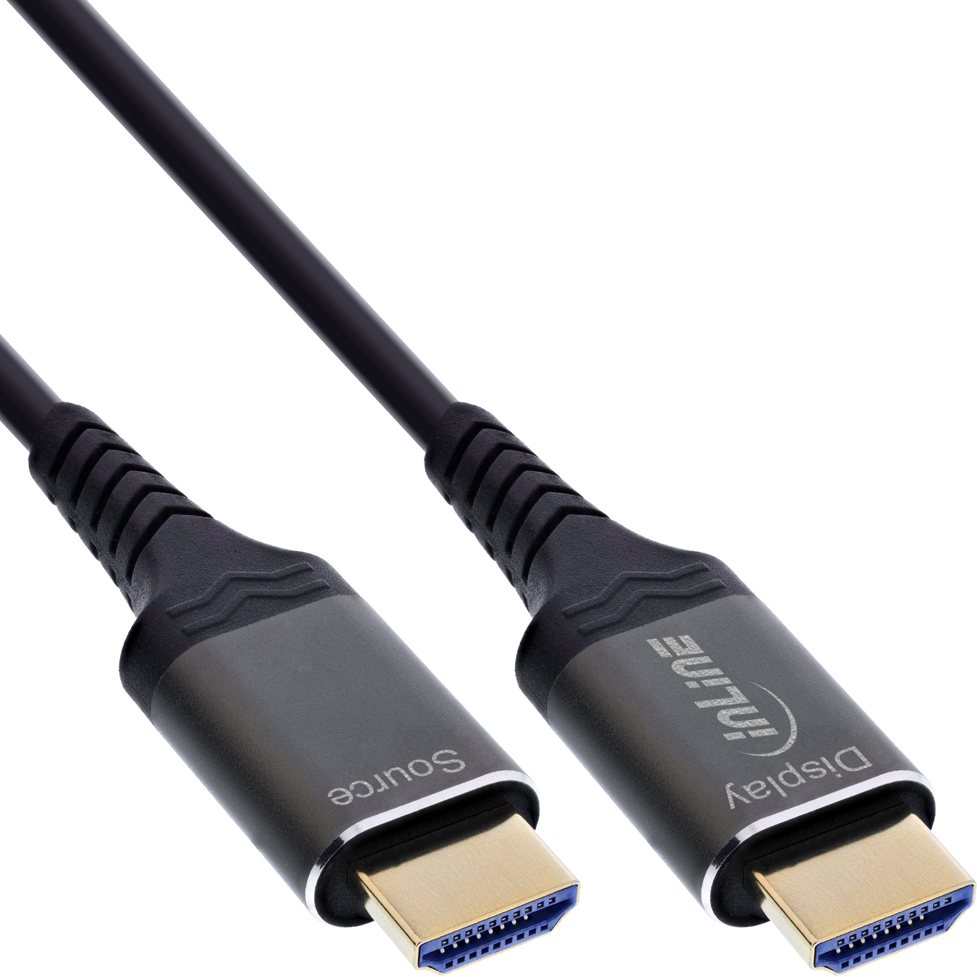 Inline® HDMI AOC Kabel, Ultra High Speed HDMI Kabel, 8K, Aluminium, 40m