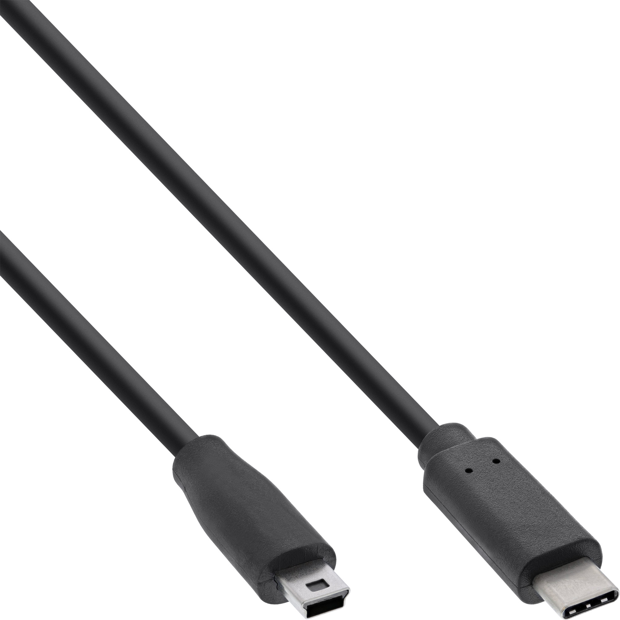 Inline® USB 2.0 Kabel, USB-C Stecker an Mini-B Stecker, schwarz, 1,5m Inline® USB 2.0 Kabel, USB-C Stecker an Mini-B Stecker, schwarz, 1,5m
