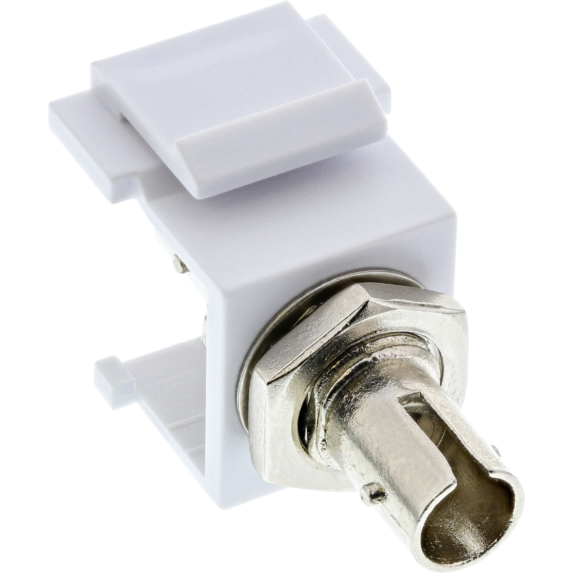 Inline® LWL Keystone Snap-in Kupplung, Simplex ST/ST, multimode, Keramik-Hülse