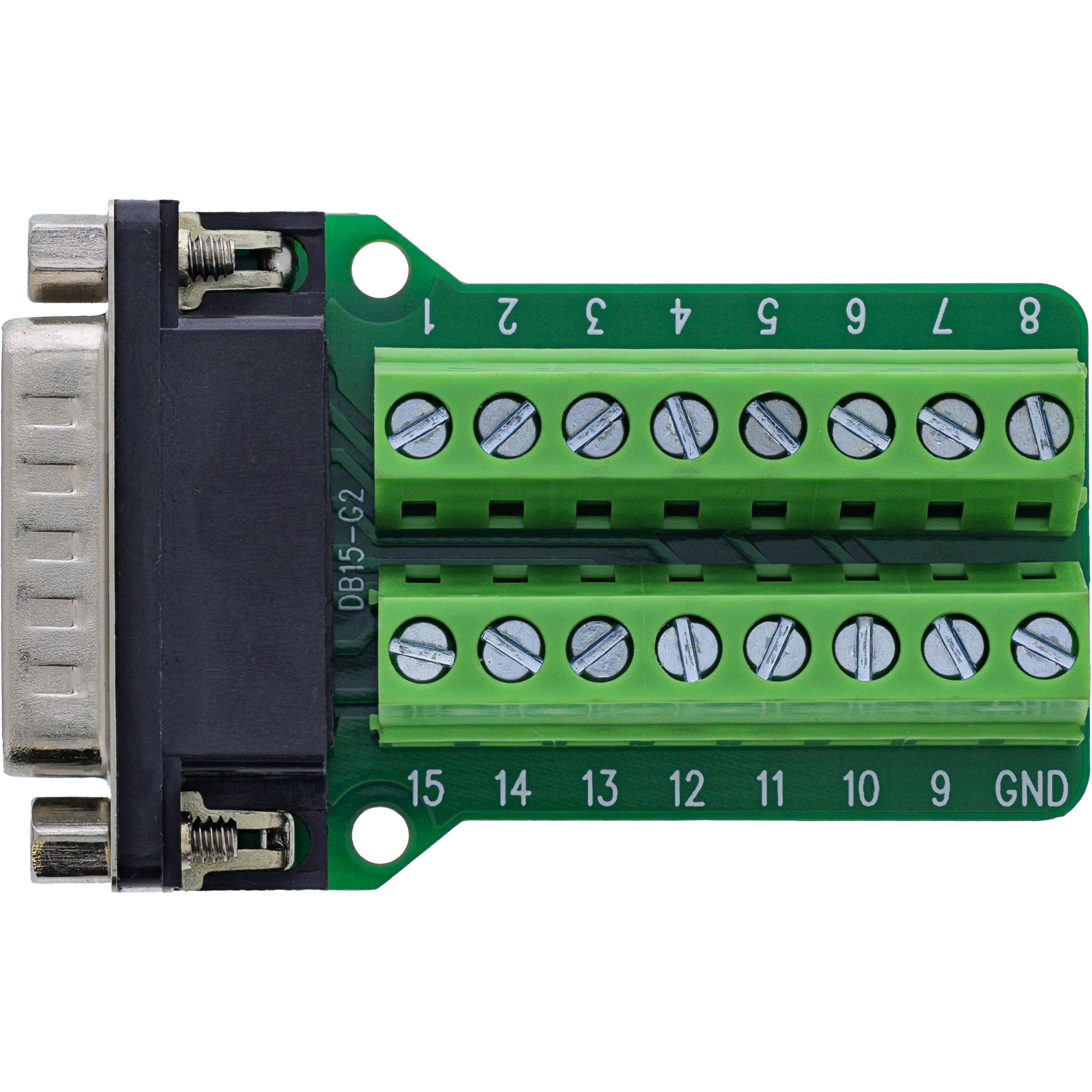 InLine® D-Sub 15 Terminalblock, Stecker , 2-reihig, Schraubklemme