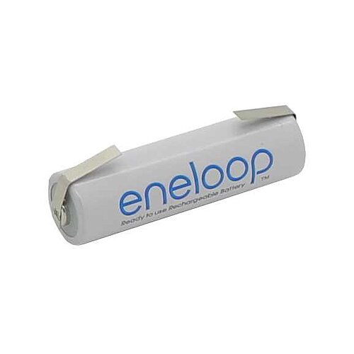 Panasonic NiMH-Akku HR-3UTGA Eneloop Mignon 2000mAh mit Lötfahnen U-Form Panasonic NiMH-Akku HR-3UTGA Eneloop Mignon 2000mAh mit Lötfahnen U-Form