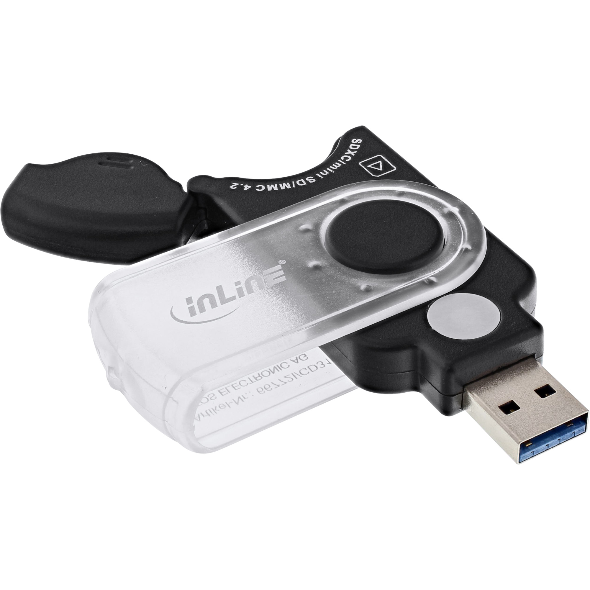 Inline® Mobile Card Reader USB 3.0, für SD/SDHC/SDXC, microSD