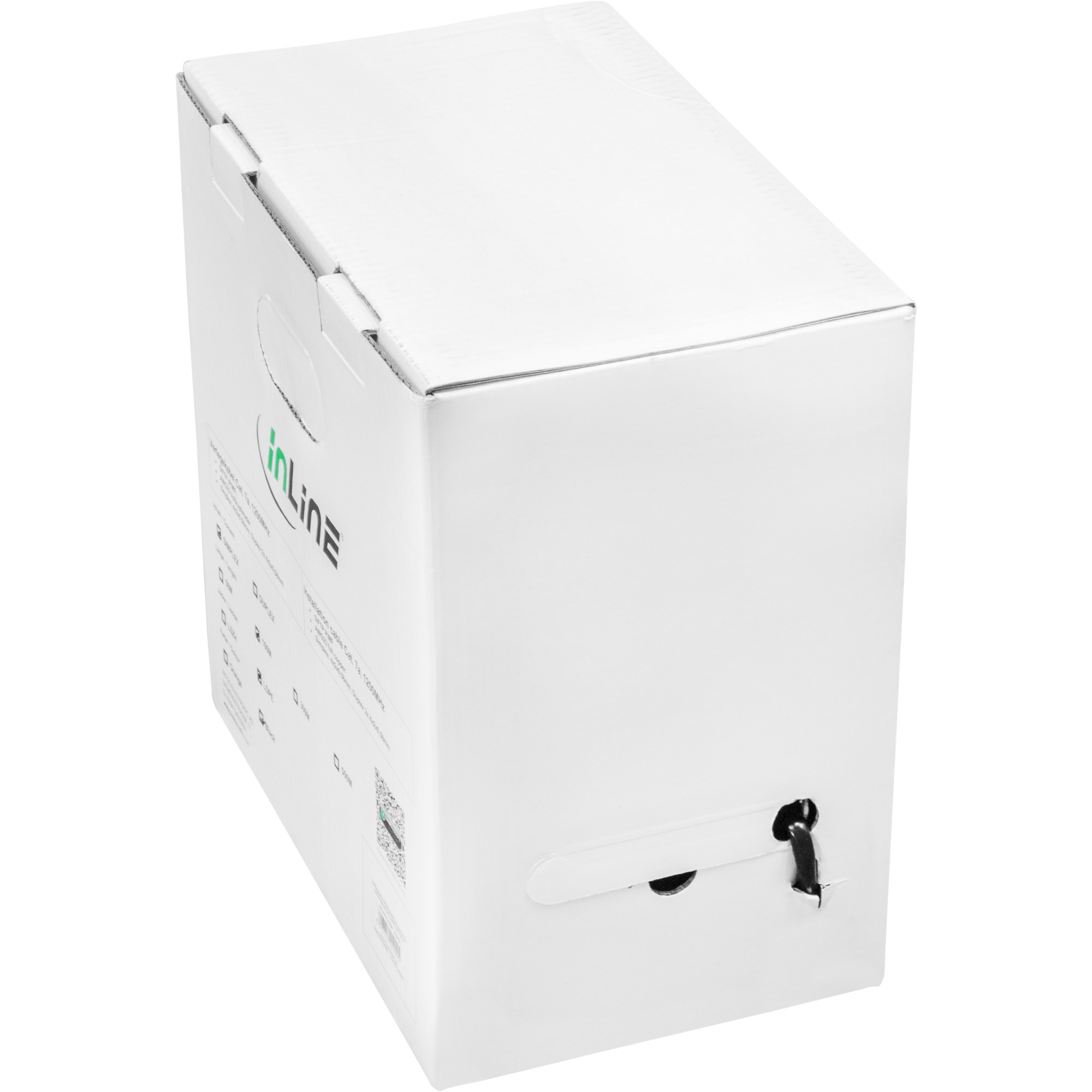 50m - Inline® außen-Verl.-kab. Cat.7a, S/FTP (PiMF) 4x2x0,58 AWG23, PE-Man. schw.