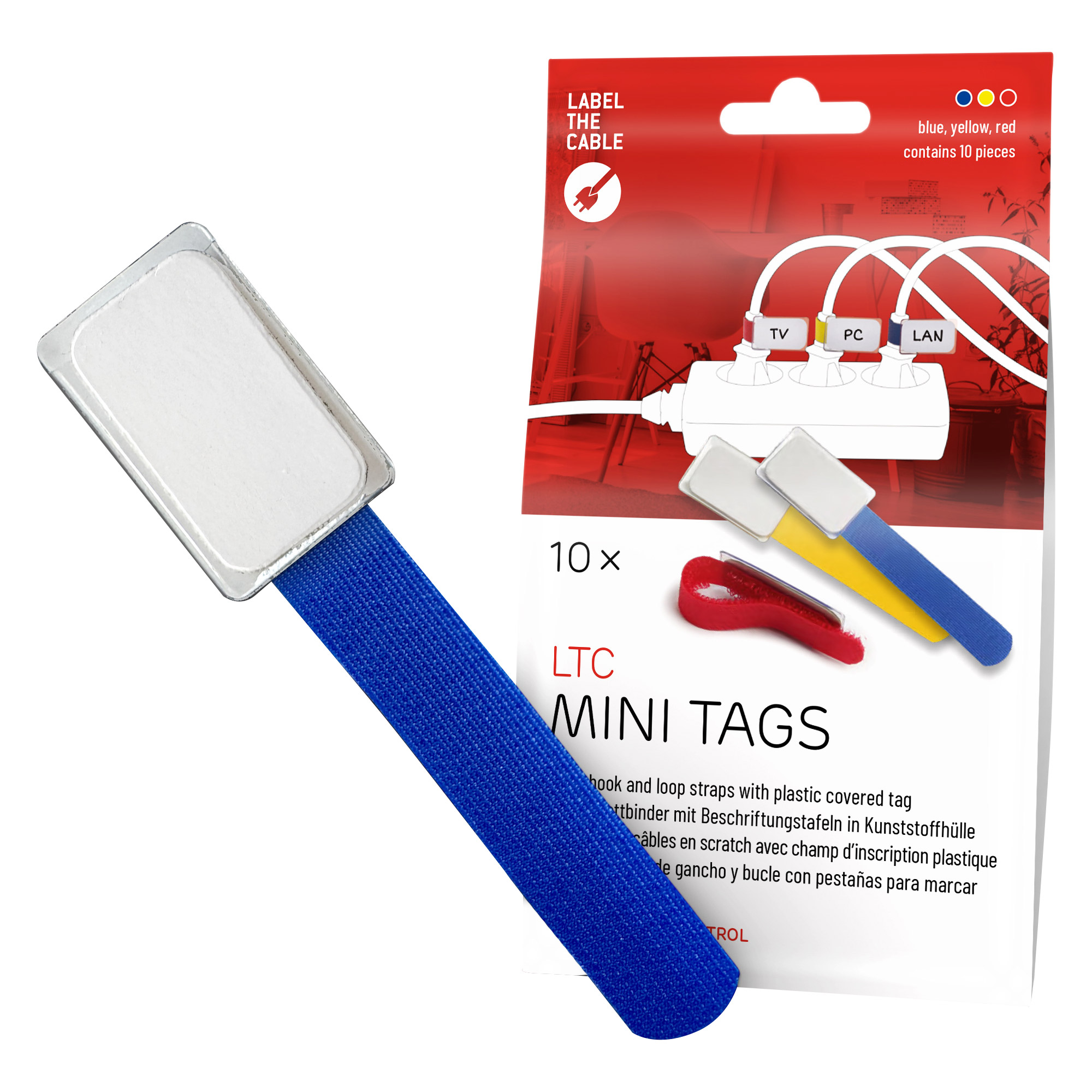 Label-The-Cable Mini, LTC 2530, 10er Set mix