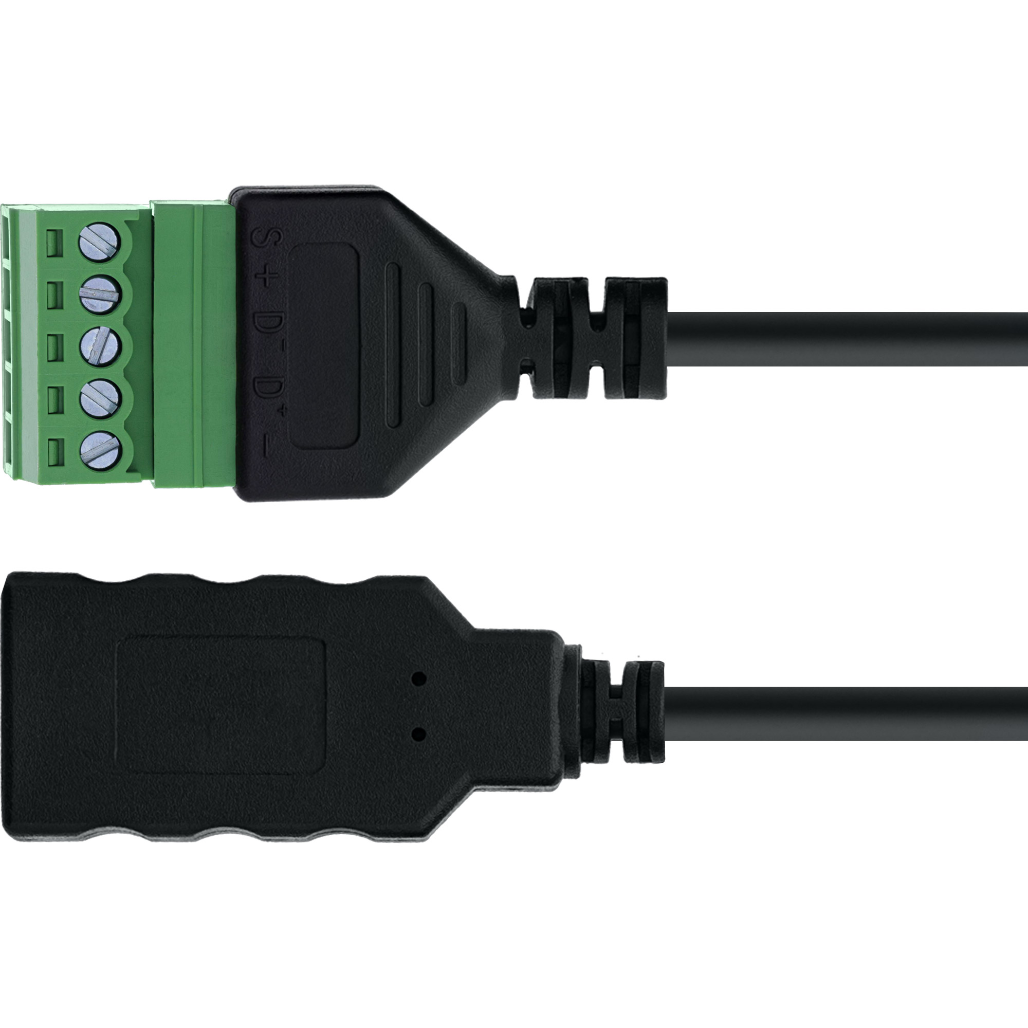 InLine® USB-A Buchse auf Terminalblock, 5-polig, mit Kabel